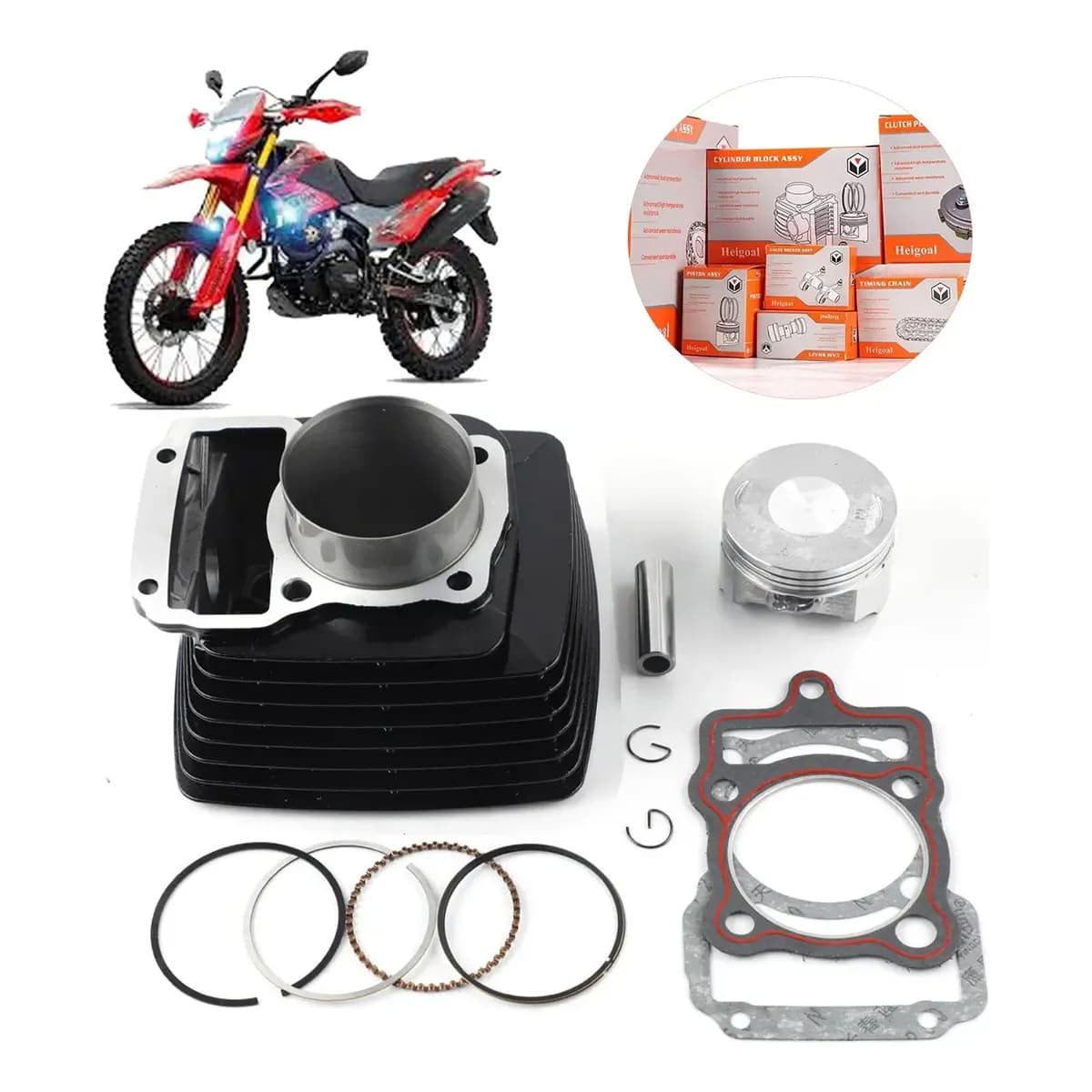 Kit de cilindro y piston para Veloci Xeverus 250