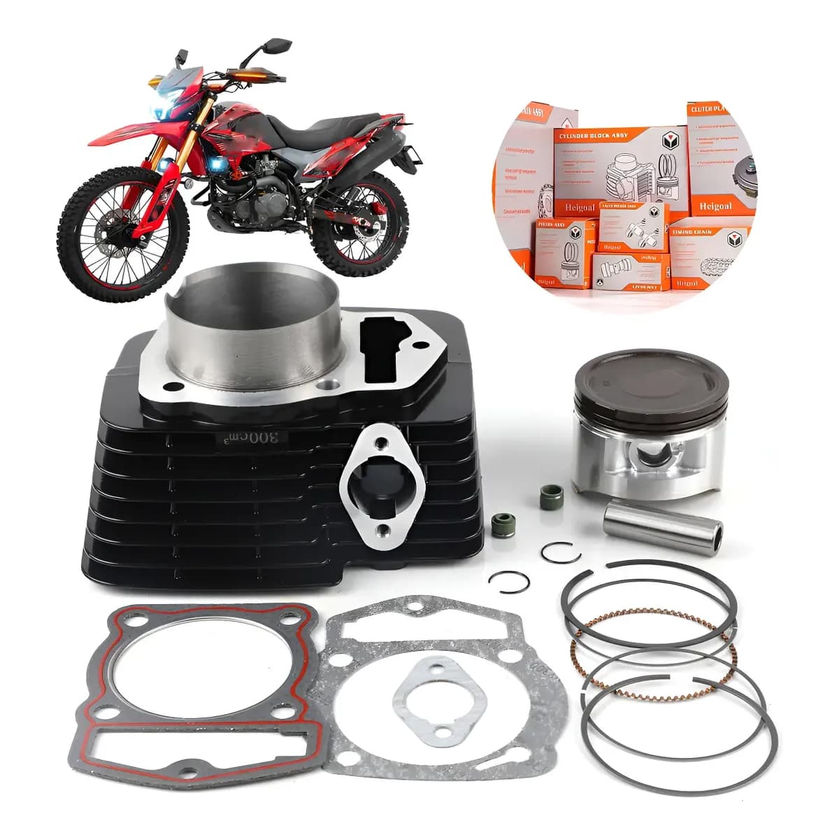 Kit de cilindro y piston para Veloci Xeverus 300