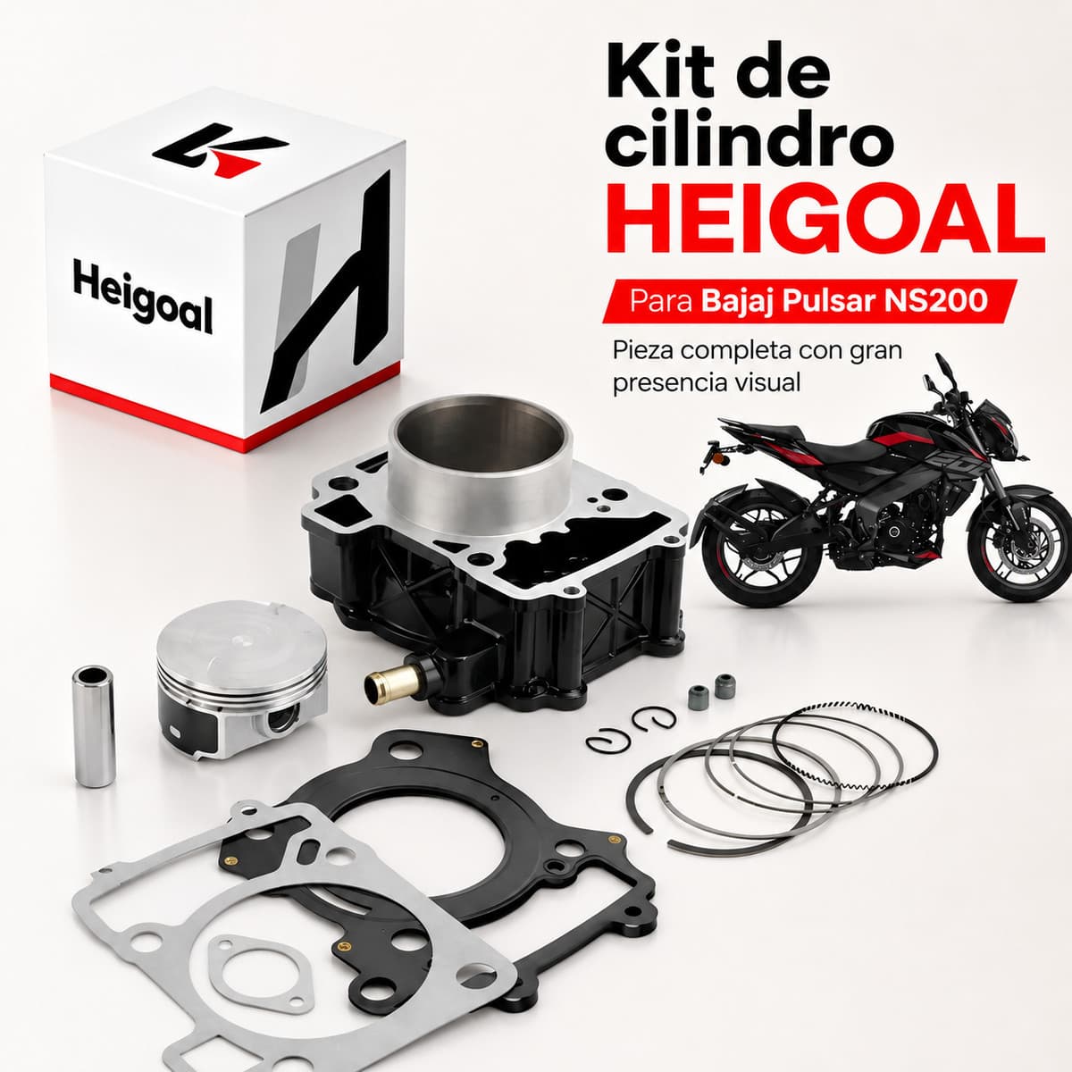 Kit de cilindro para Bajaj Pulsar NS/RS/AS 200